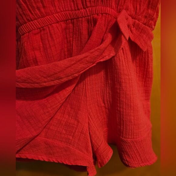 BCBG Girls one sleeveless piece romper shorts M Pink * - Picture 5 of 5